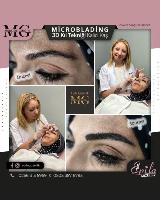 Nazilli - Microblading 3D Kıl Tekniği Kalıcı Kaş Kontürü