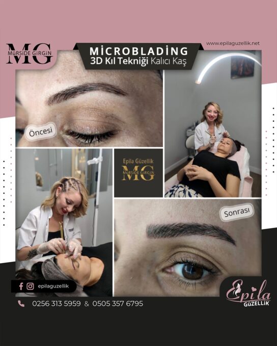 Nazilli - Microblading 3D Kıl Tekniği Kalıcı Kaş Kontürü