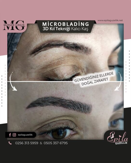 Nazilli - Microblading 3D Kıl Tekniği Kalıcı Kaş Kontürü