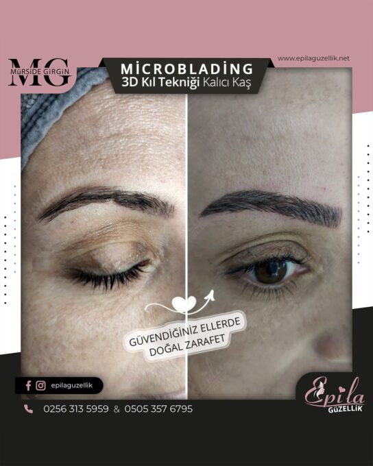 Nazilli - Microblading 3D Kıl Tekniği Kalıcı Kaş Kontürü