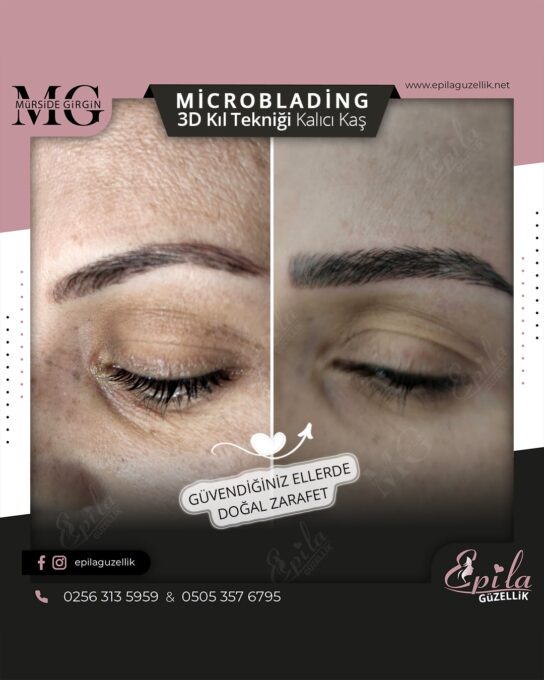 Nazilli - Microblading 3D Kıl Tekniği Kalıcı Kaş Kontürü