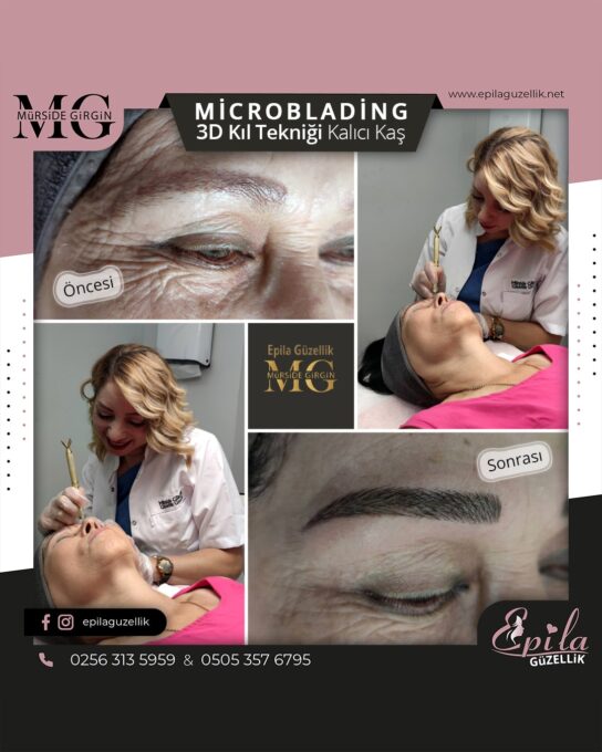 Nazilli - Microblading 3D Kıl Tekniği Kalıcı Kaş Kontürü