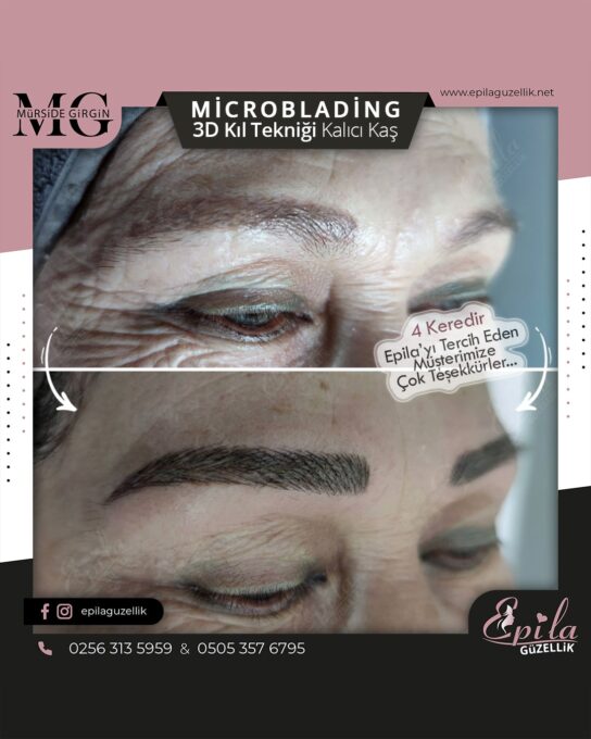 Nazilli - Microblading 3D Kıl Tekniği Kalıcı Kaş Kontürü