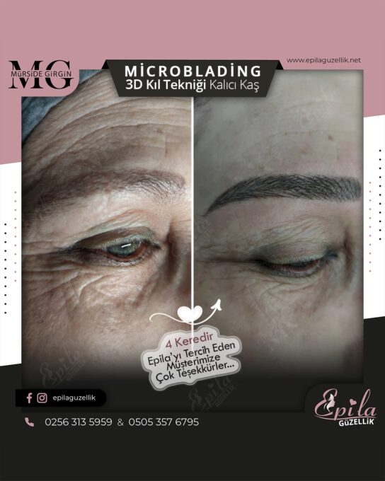 Nazilli - Microblading 3D Kıl Tekniği Kalıcı Kaş Kontürü