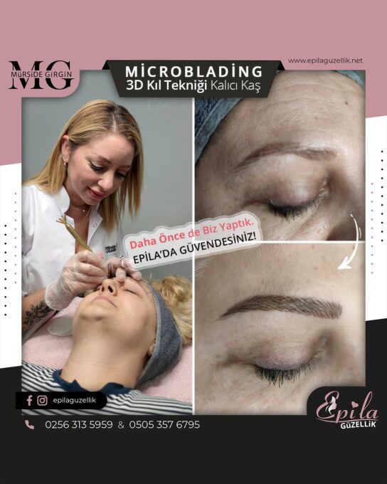 Nazilli - Microblading 3D Kıl Tekniği Kalıcı Kaş Kontürü