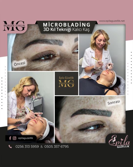 Nazilli - Microblading 3D Kıl Tekniği Kalıcı Kaş Kontürü