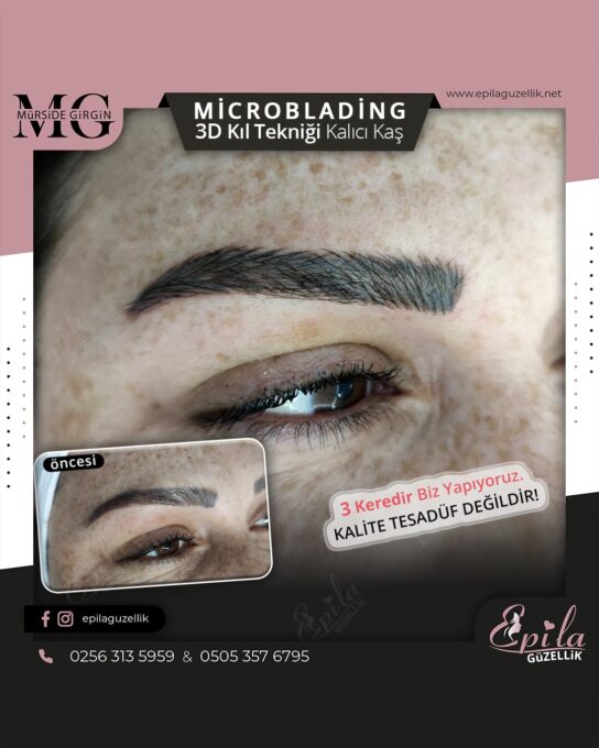 Nazilli - Microblading 3D Kıl Tekniği Kalıcı Kaş Kontürü