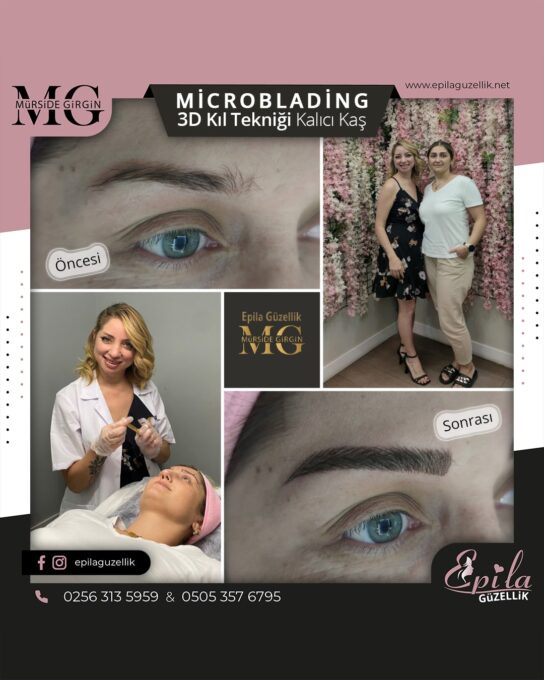 Nazilli - Microblading 3D Kıl Tekniği Kalıcı Kaş Kontürü