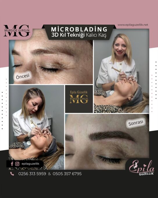 Nazilli - Microblading 3D Kıl Tekniği Kalıcı Kaş Kontürü