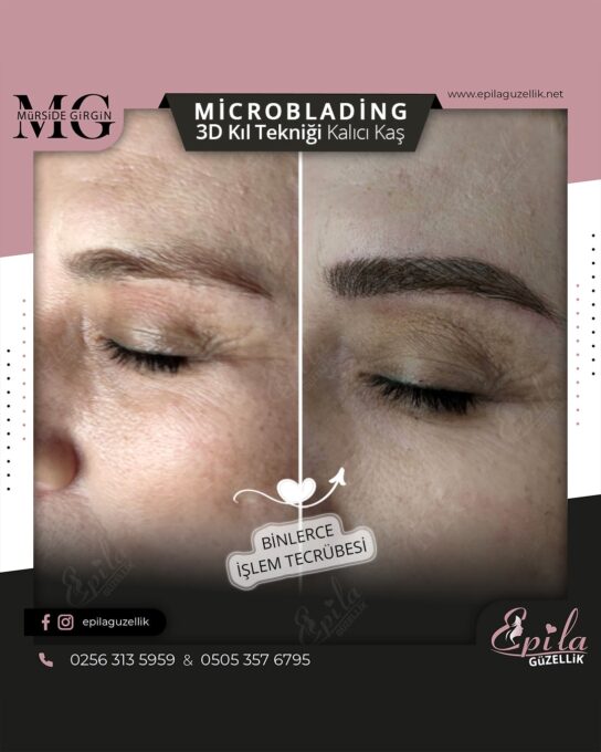 Nazilli - Microblading 3D Kıl Tekniği Kalıcı Kaş Kontürü