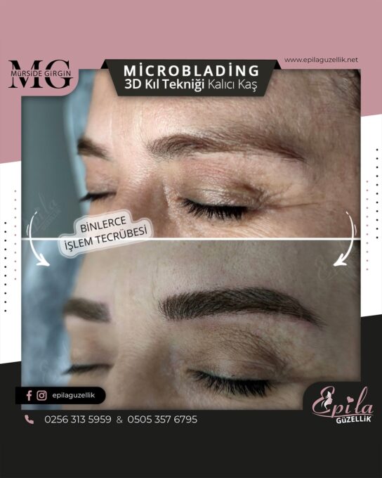 Nazilli - Microblading 3D Kıl Tekniği Kalıcı Kaş Kontürü