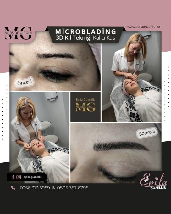 Nazilli - Microblading 3D Kıl Tekniği Kalıcı Kaş Kontürü