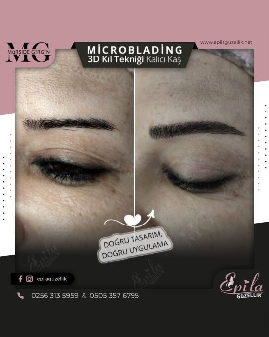 Nazilli - Microblading 3D Kıl Tekniği Kalıcı Kaş Kontürü