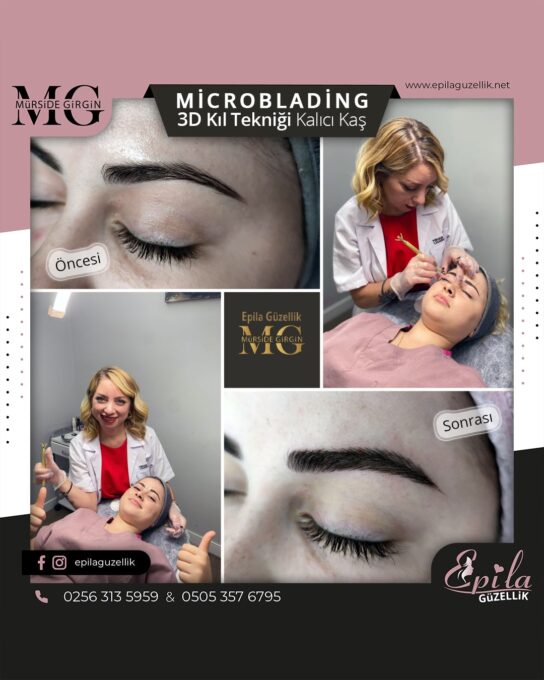 Nazilli - Microblading 3D Kıl Tekniği Kalıcı Kaş Kontürü