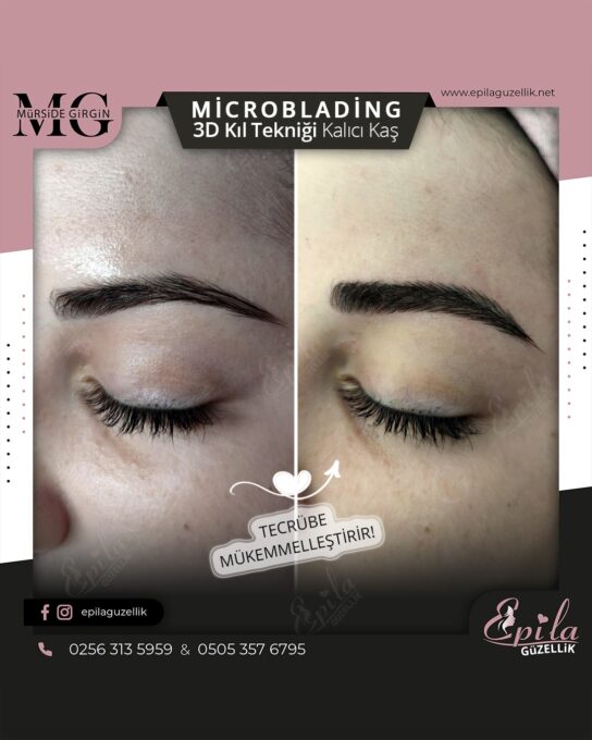 Nazilli - Microblading 3D Kıl Tekniği Kalıcı Kaş Kontürü