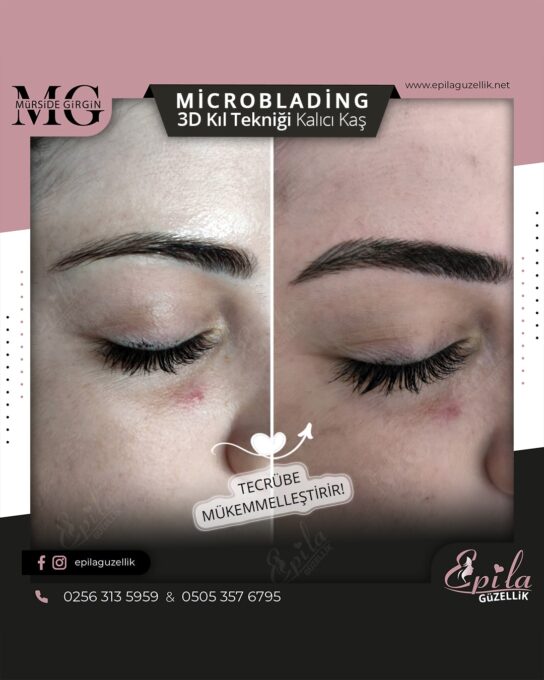 Nazilli - Microblading 3D Kıl Tekniği Kalıcı Kaş Kontürü