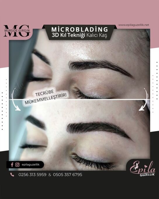 Nazilli - Microblading 3D Kıl Tekniği Kalıcı Kaş Kontürü