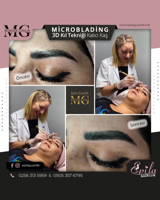 Nazilli - Microblading 3D Kıl Tekniği Kalıcı Kaş Kontürü