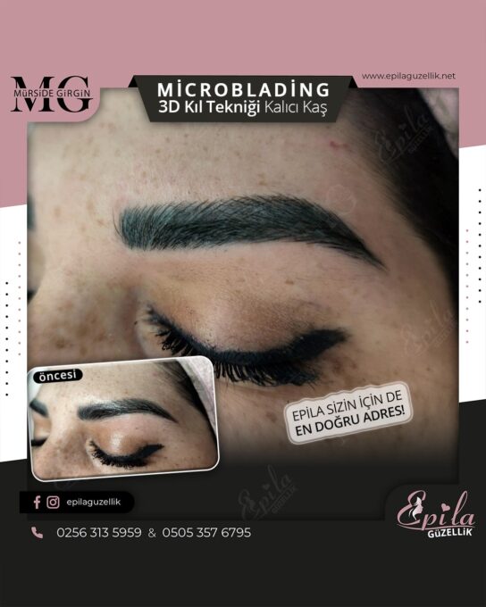 Nazilli - Microblading 3D Kıl Tekniği Kalıcı Kaş Kontürü