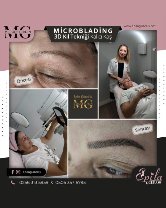 Nazilli - Microblading 3D Kıl Tekniği Kalıcı Kaş Kontürü