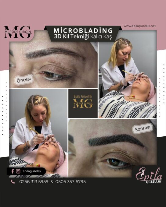 Nazilli - Microblading 3D Kıl Tekniği Kalıcı Kaş Kontürü