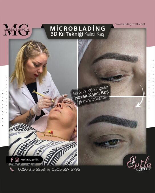 Nazilli - Microblading 3D Kıl Tekniği Kalıcı Kaş Kontürü