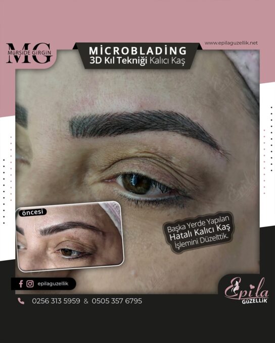 Nazilli - Microblading 3D Kıl Tekniği Kalıcı Kaş Kontürü