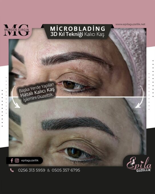 Nazilli - Microblading 3D Kıl Tekniği Kalıcı Kaş Kontürü