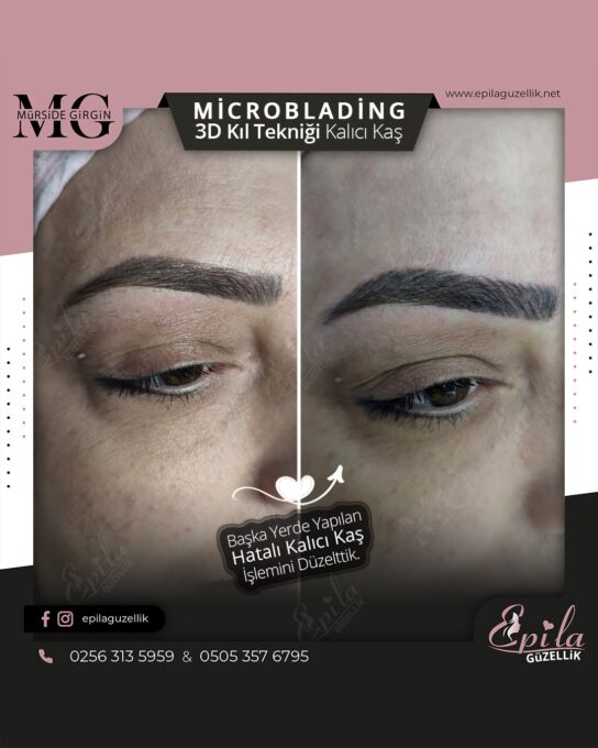 Nazilli - Microblading 3D Kıl Tekniği Kalıcı Kaş Kontürü