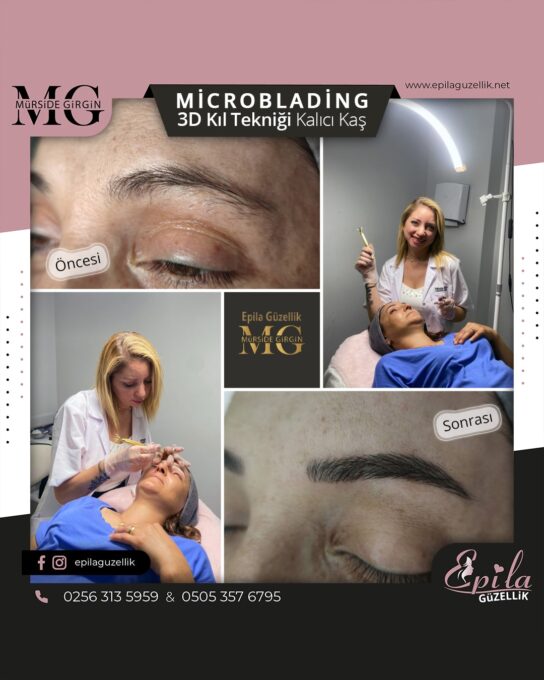 Nazilli - Microblading 3D Kıl Tekniği Kalıcı Kaş Kontürü