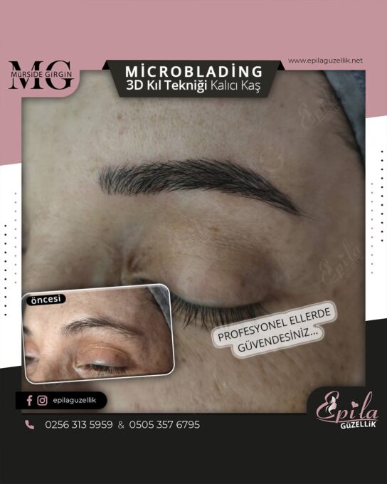 Nazilli - Microblading 3D Kıl Tekniği Kalıcı Kaş Kontürü