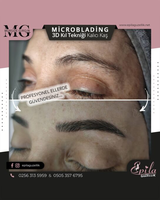 Nazilli - Microblading 3D Kıl Tekniği Kalıcı Kaş Kontürü