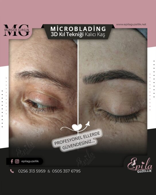 Nazilli - Microblading 3D Kıl Tekniği Kalıcı Kaş Kontürü