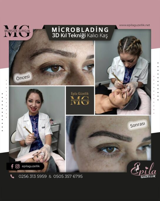 Nazilli - Microblading 3D Kıl Tekniği Kalıcı Kaş Kontürü