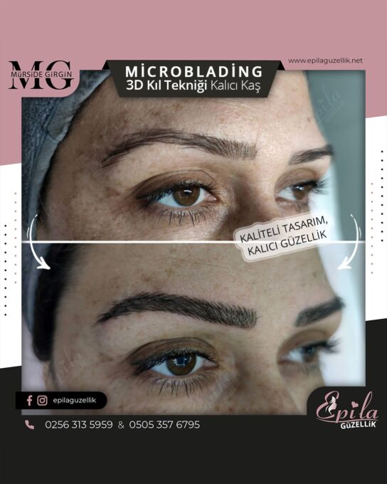 Nazilli - Microblading 3D Kıl Tekniği Kalıcı Kaş Kontürü