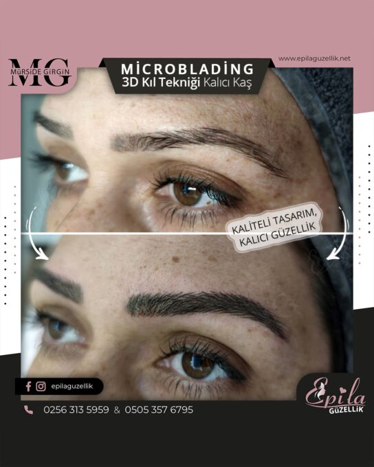 Nazilli - Microblading 3D Kıl Tekniği Kalıcı Kaş Kontürü