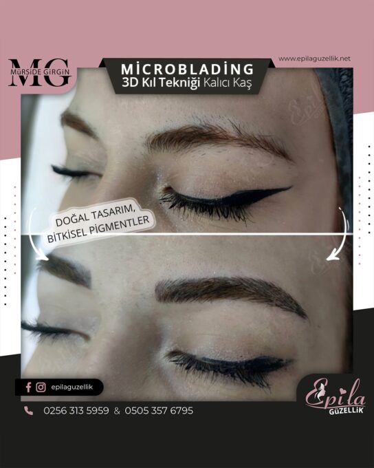 Nazilli - Microblading 3D Kıl Tekniği Kalıcı Kaş Kontürü