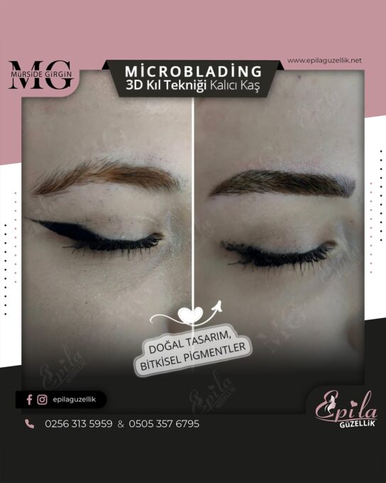 Nazilli - Microblading 3D Kıl Tekniği Kalıcı Kaş Kontürü