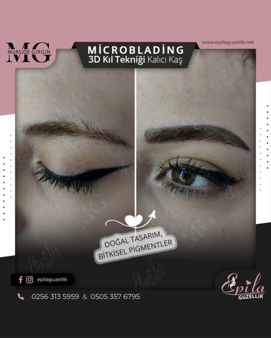 Nazilli - Microblading 3D Kıl Tekniği Kalıcı Kaş Kontürü