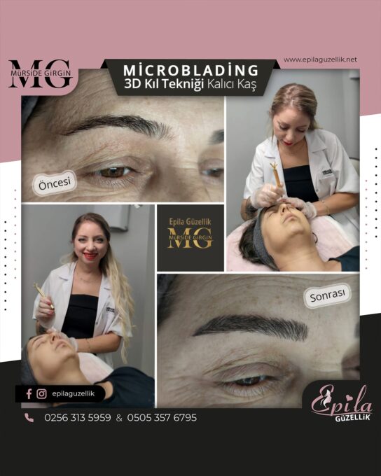 Nazilli - Microblading 3D Kıl Tekniği Kalıcı Kaş Kontürü