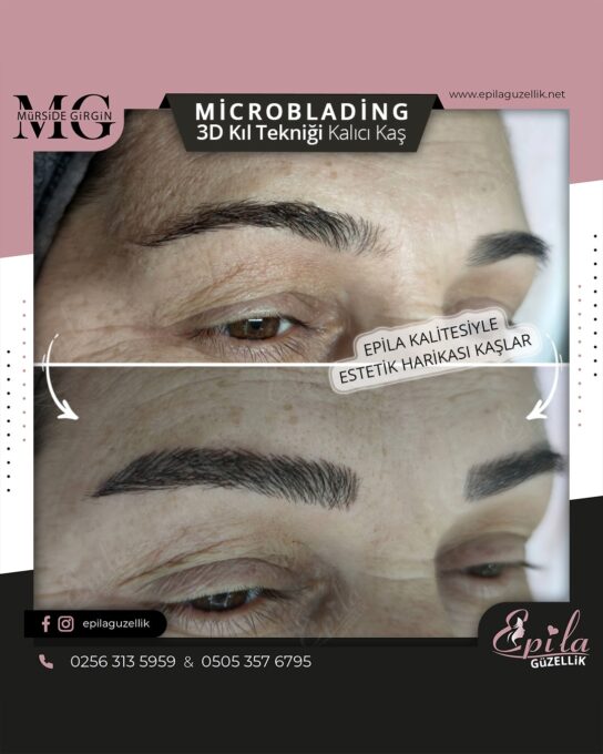 Nazilli - Microblading 3D Kıl Tekniği Kalıcı Kaş Kontürü