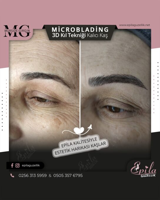 Nazilli - Microblading 3D Kıl Tekniği Kalıcı Kaş Kontürü