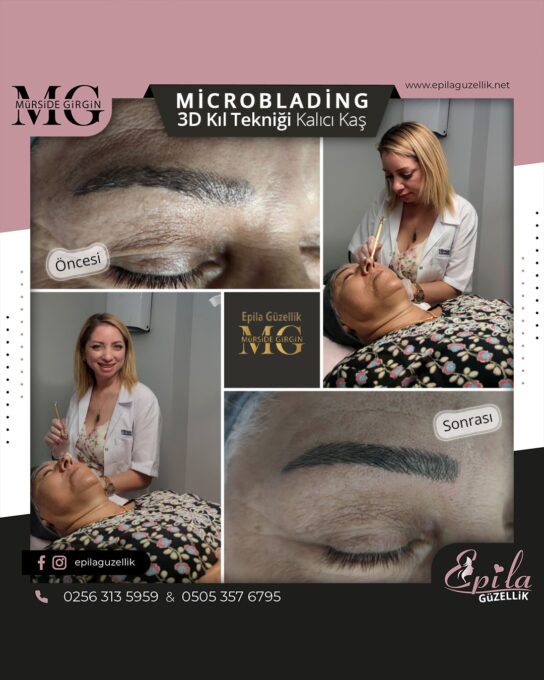 Nazilli - Microblading 3D Kıl Tekniği Kalıcı Kaş Kontürü