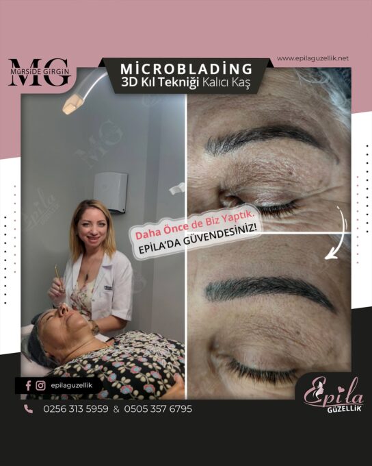 Nazilli - Microblading 3D Kıl Tekniği Kalıcı Kaş Kontürü