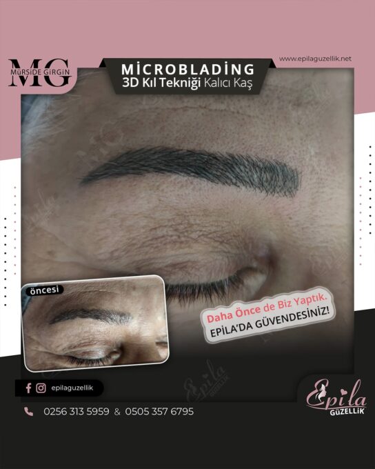 Nazilli - Microblading 3D Kıl Tekniği Kalıcı Kaş Kontürü