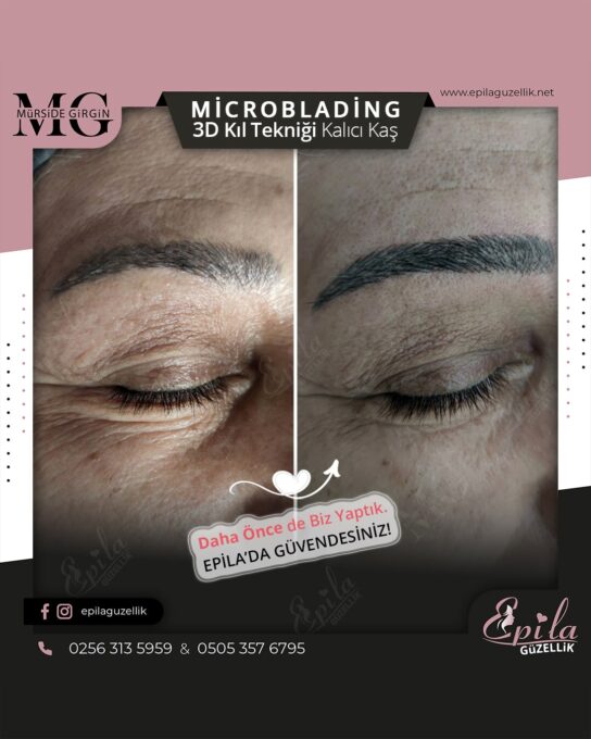 Nazilli - Microblading 3D Kıl Tekniği Kalıcı Kaş Kontürü