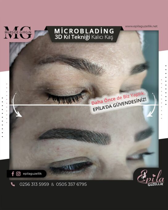 Nazilli - Microblading 3D Kıl Tekniği Kalıcı Kaş Kontürü