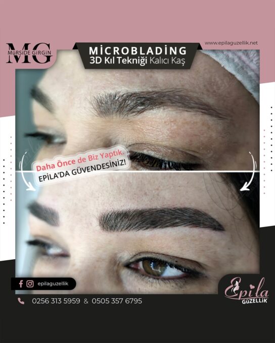 Nazilli - Microblading 3D Kıl Tekniği Kalıcı Kaş Kontürü