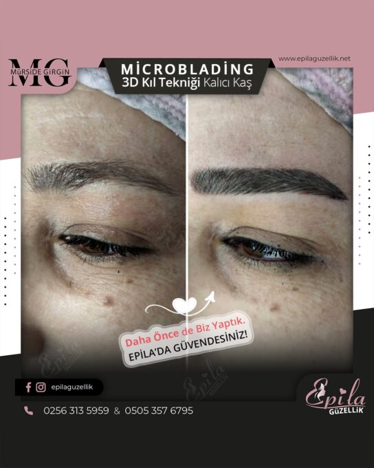 Nazilli - Microblading 3D Kıl Tekniği Kalıcı Kaş Kontürü