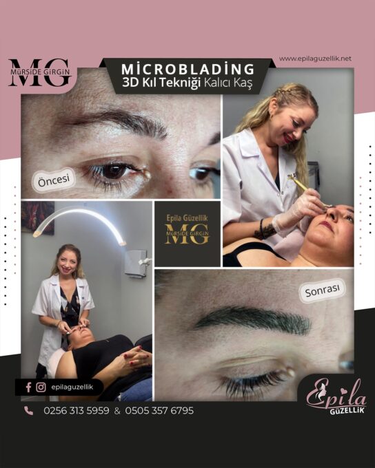 Nazilli - Microblading 3D Kıl Tekniği Kalıcı Kaş Kontürü